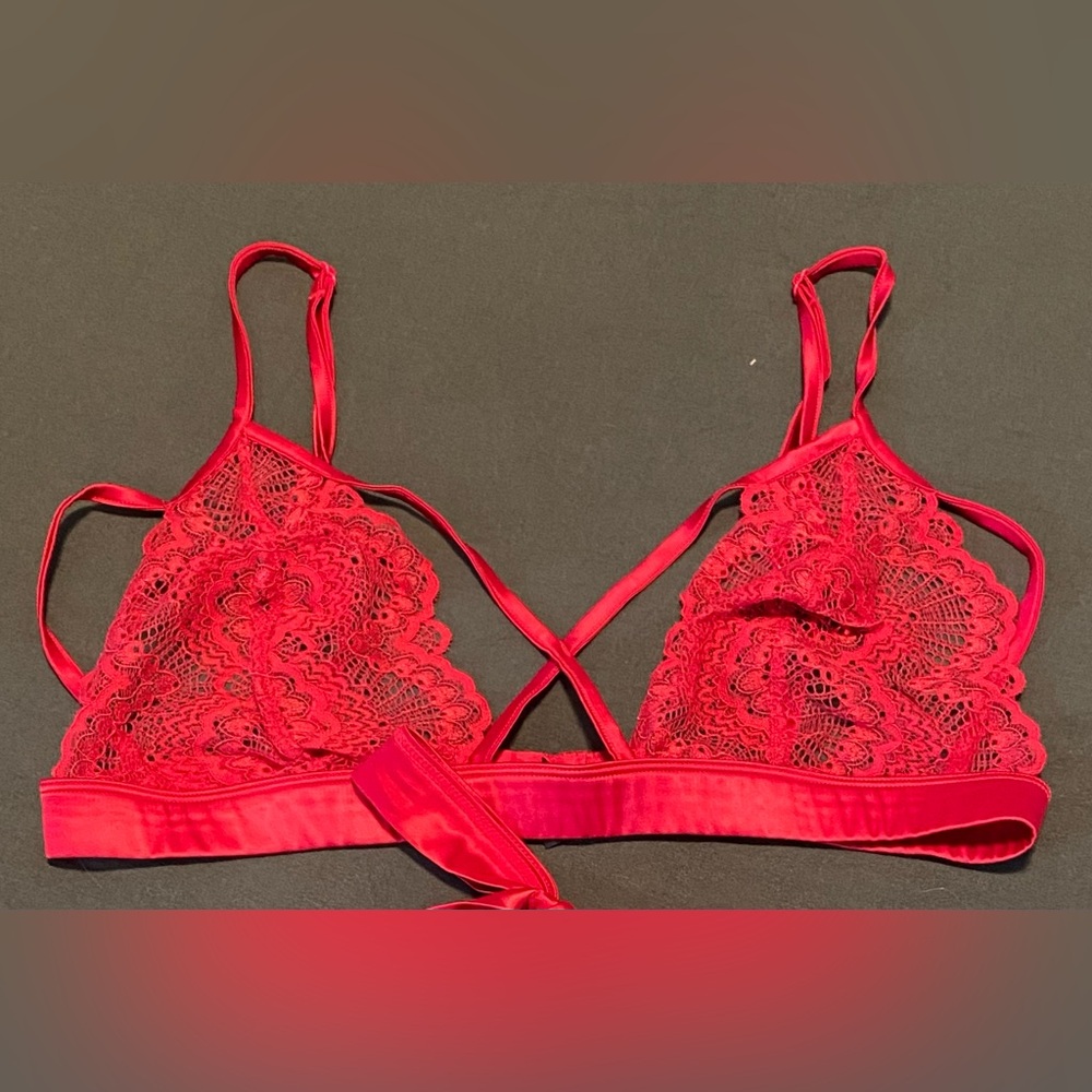 Red Lace Bralette